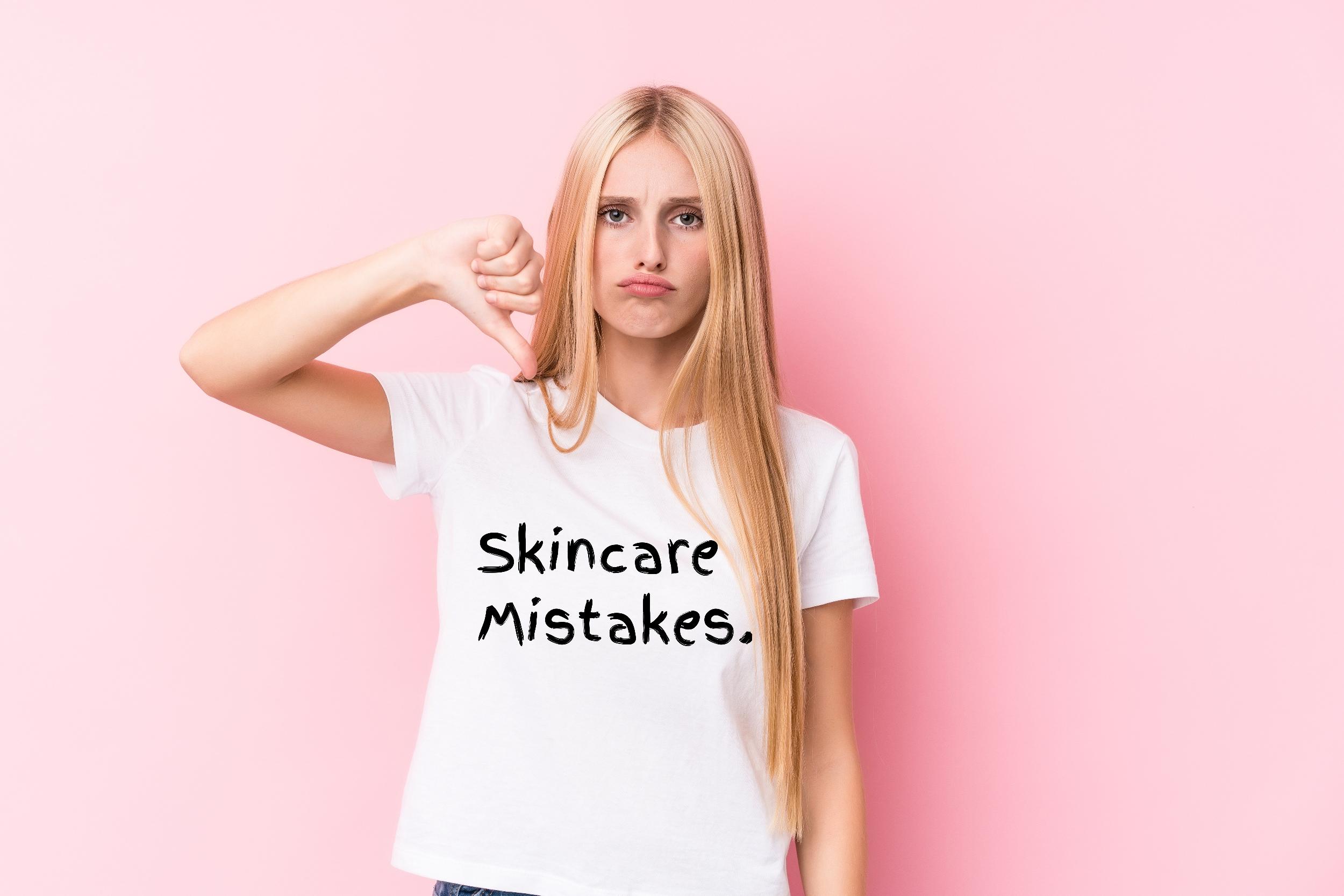 skincare mistakes with beauty products